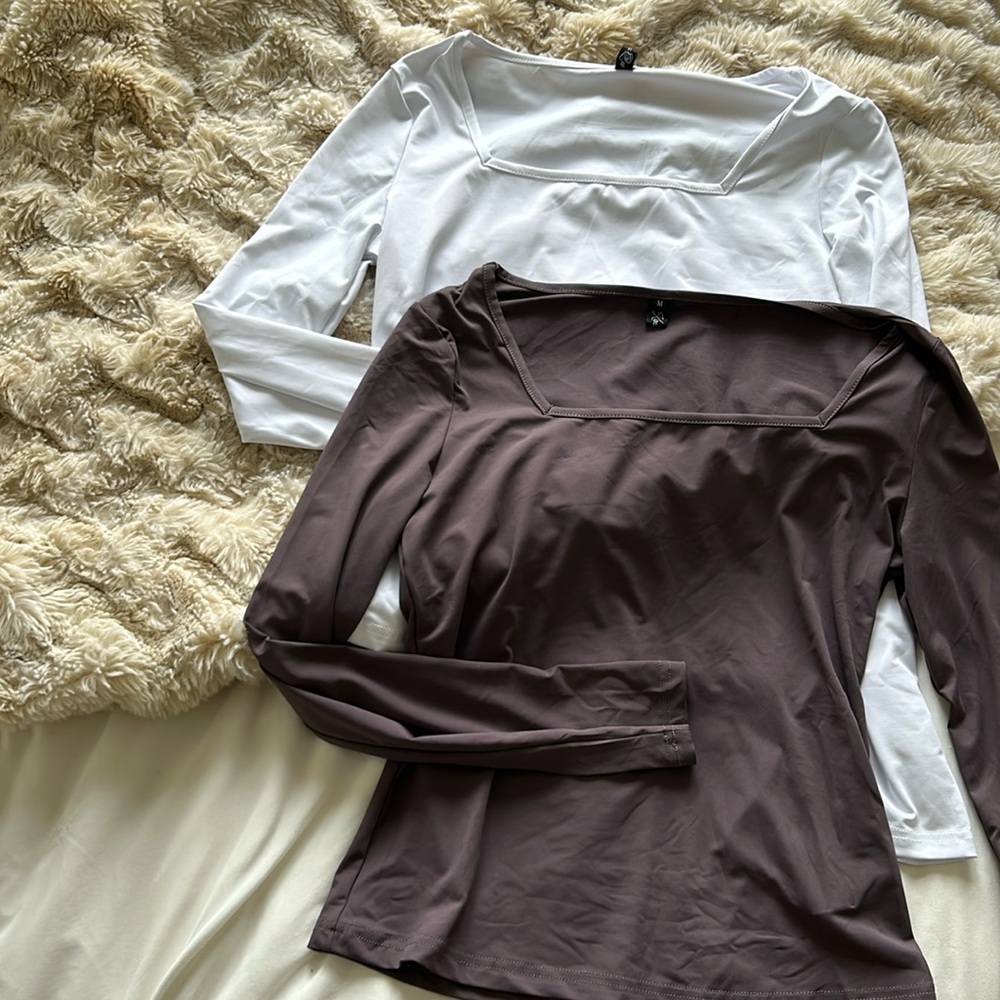Basic Squareneck Tees (2)